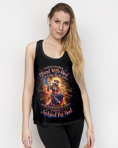I Would Rather Stand With God Women's All Over Print Shirt - Yhhg1705243, easychoo.com