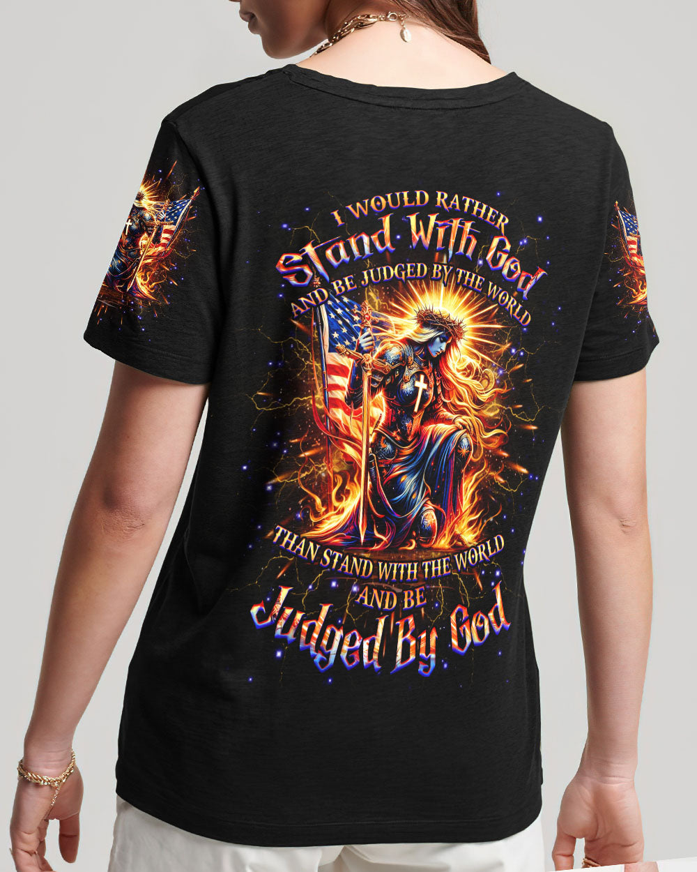 I Would Rather Stand With God Women's All Over Print Shirt - Yhhg1705243, easychoo.com