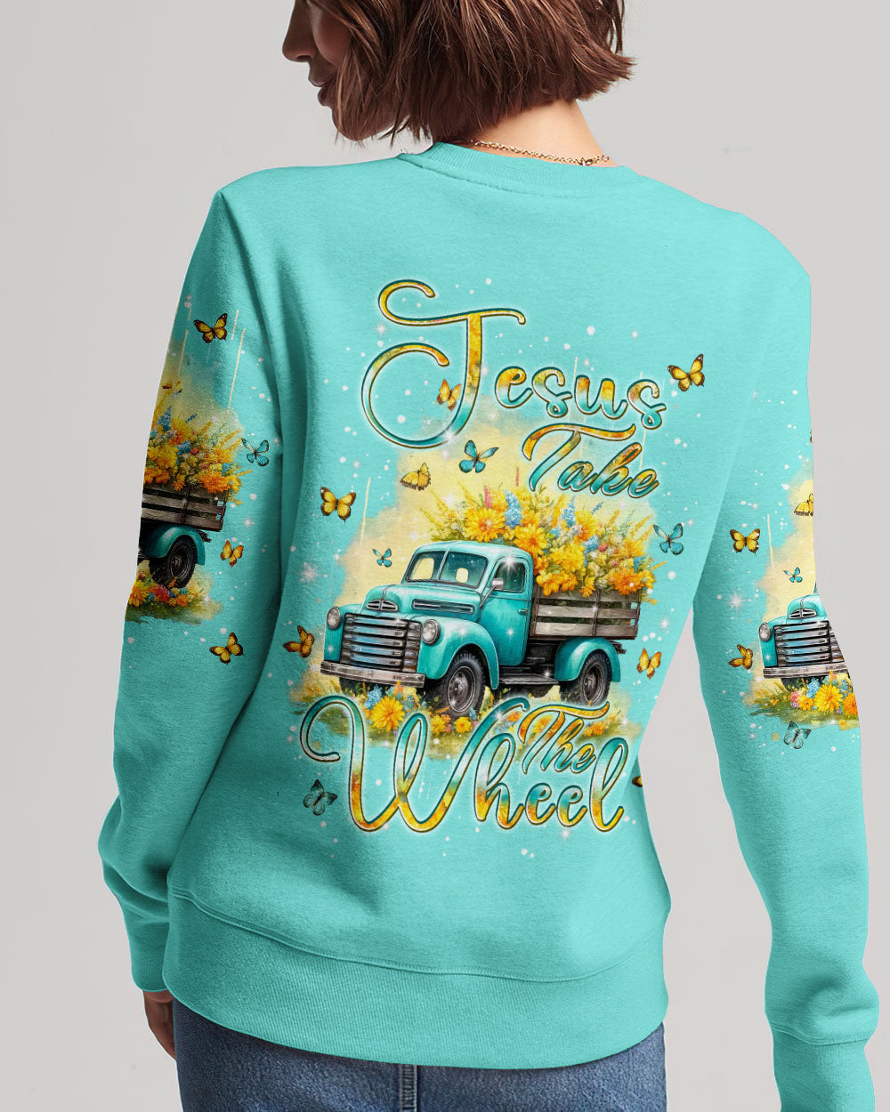 Jesus Take The Wheel Women's All Over Print Shirt - Tlpq0405242, easychoo.com