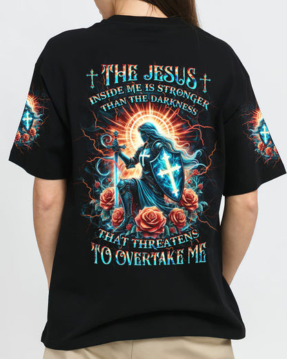 The Jesus Inside Me Is Stronger Women's All Over Print Shirt - Yhkd2105241, easychoo.com