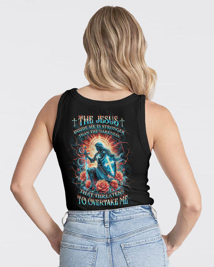 The Jesus Inside Me Is Stronger Women's All Over Print Shirt - Yhkd2105241, easychoo.com