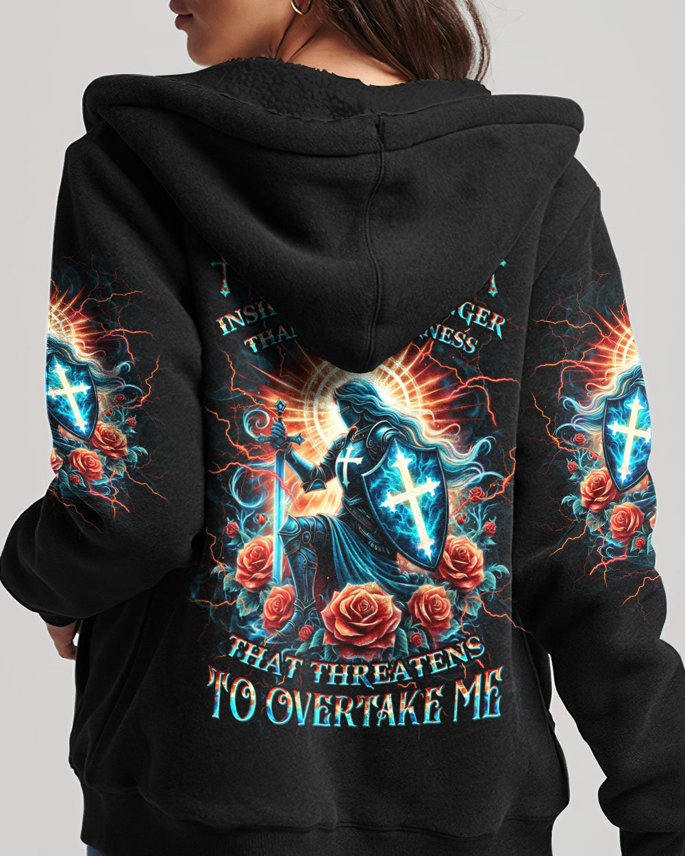 The Jesus Inside Me Is Stronger Women's All Over Print Shirt - Yhkd2105241, easychoo.com