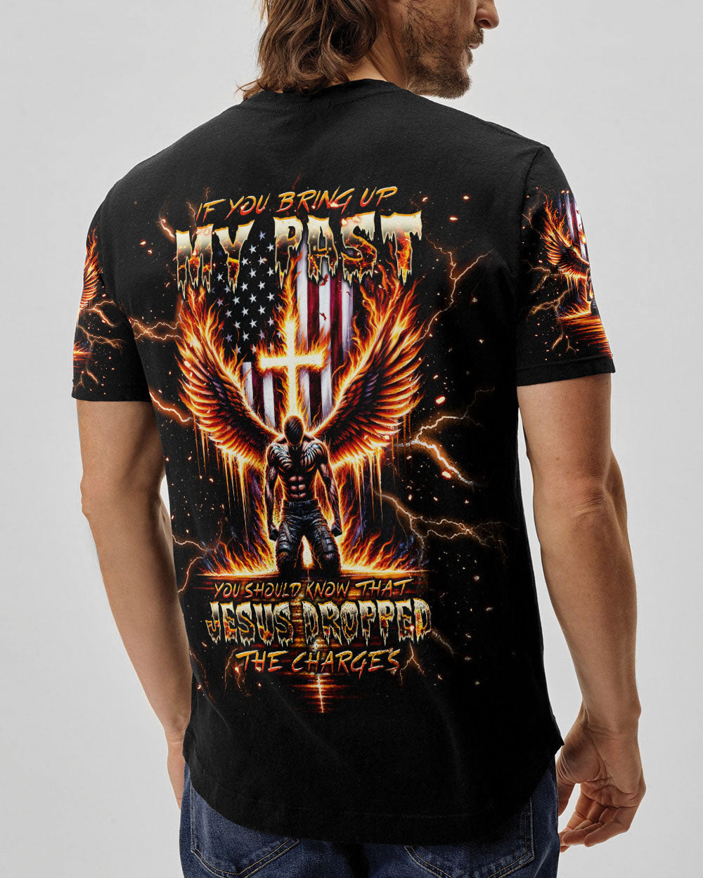 Jesus Dropped The Charges Warrior Men's All Over Print Shirt - Tlnt2705241, easychoo.com