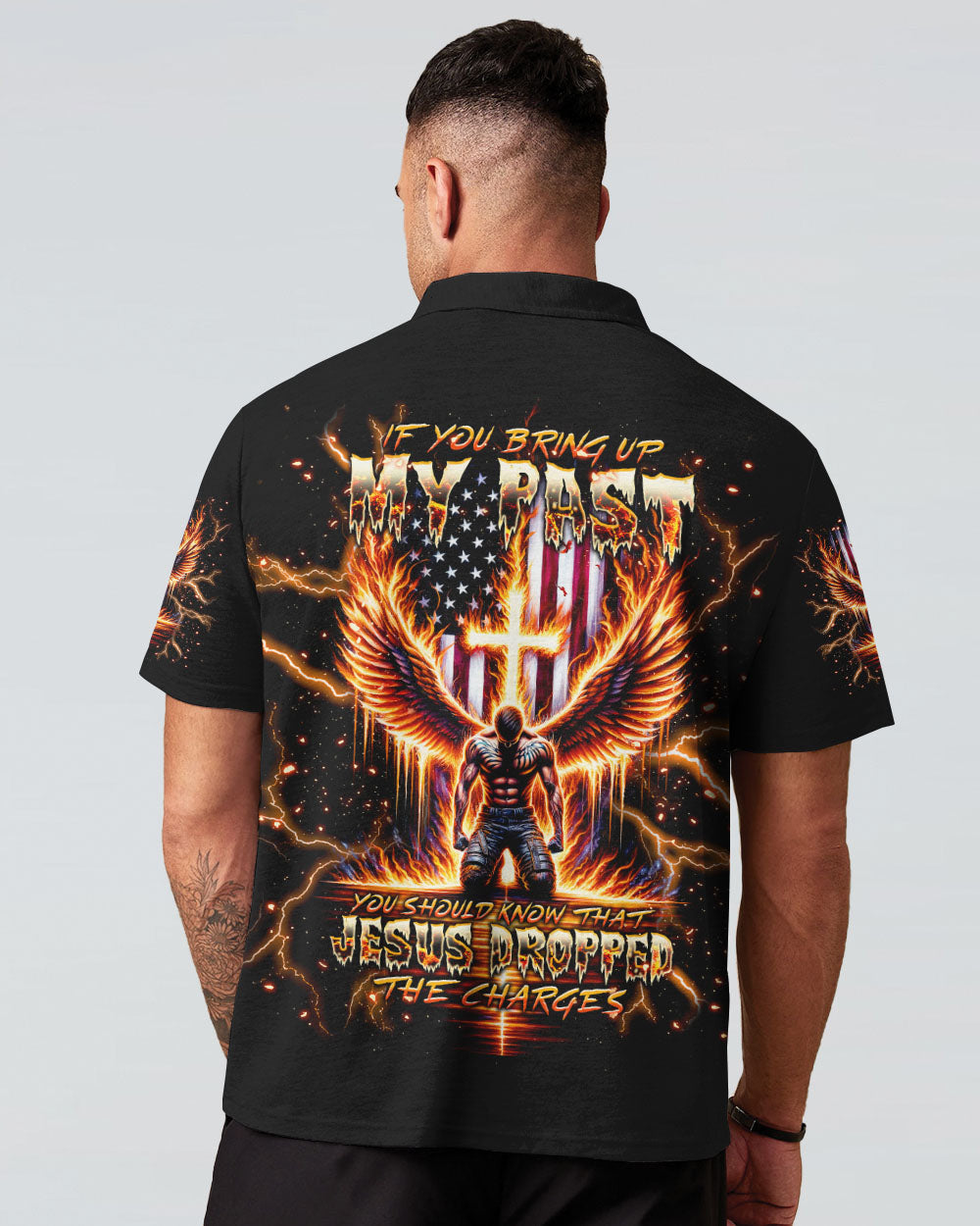 Jesus Dropped The Charges Warrior Men's All Over Print Shirt - Tlnt2705241, easychoo.com