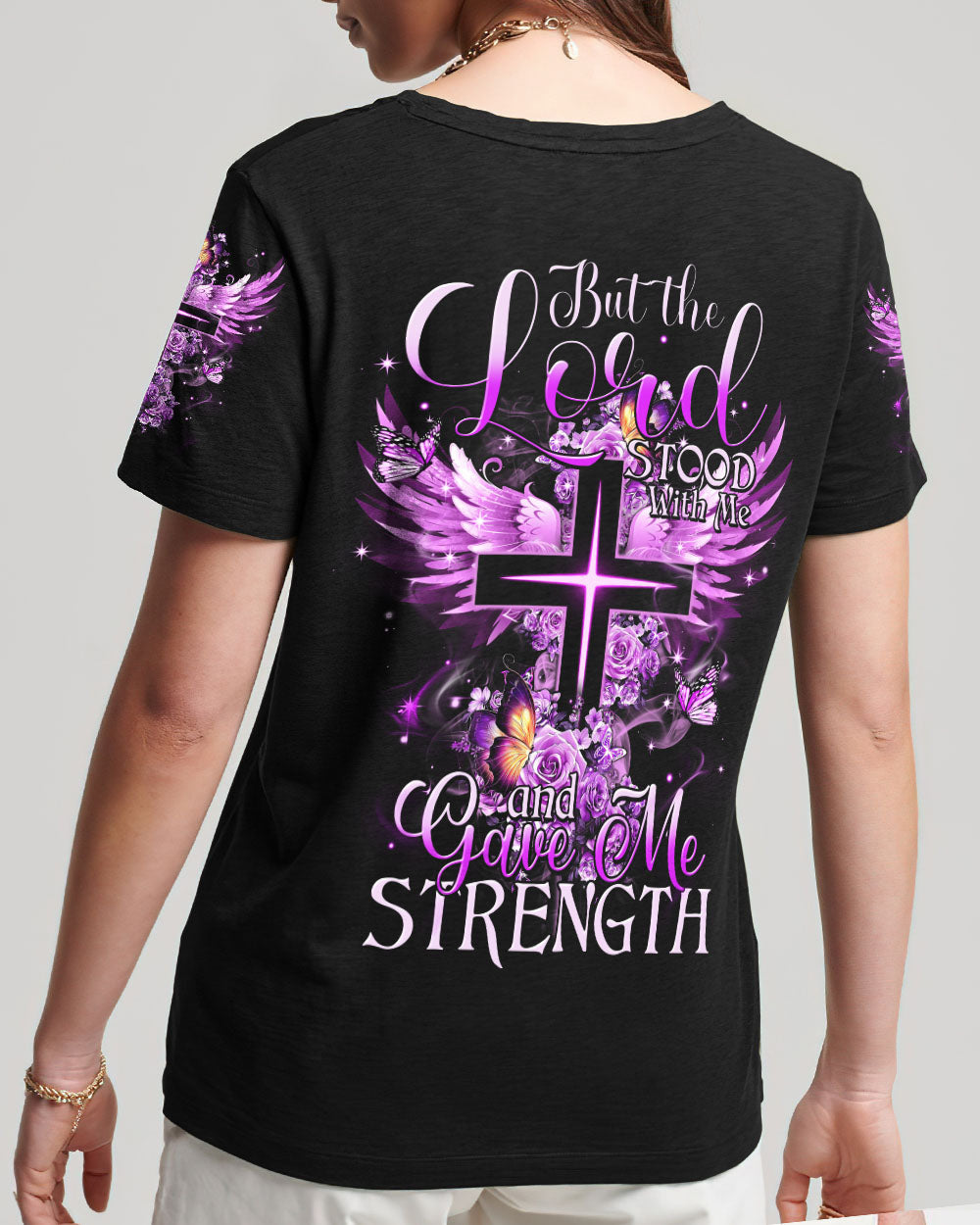 Lord Stood With Me Women's All Over Print Shirt - Tytm1604242, easychoo.com
