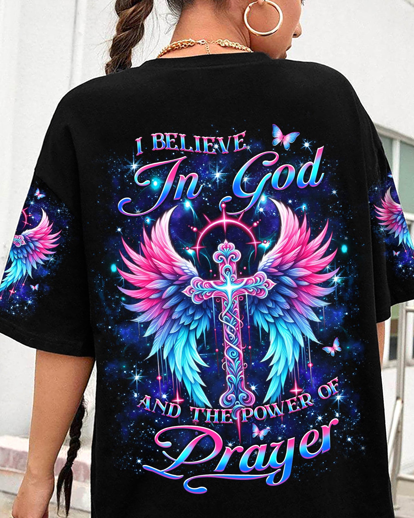 I Believe In God Women's All Over Print Shirt - Yhkd1305244, easychoo.com
