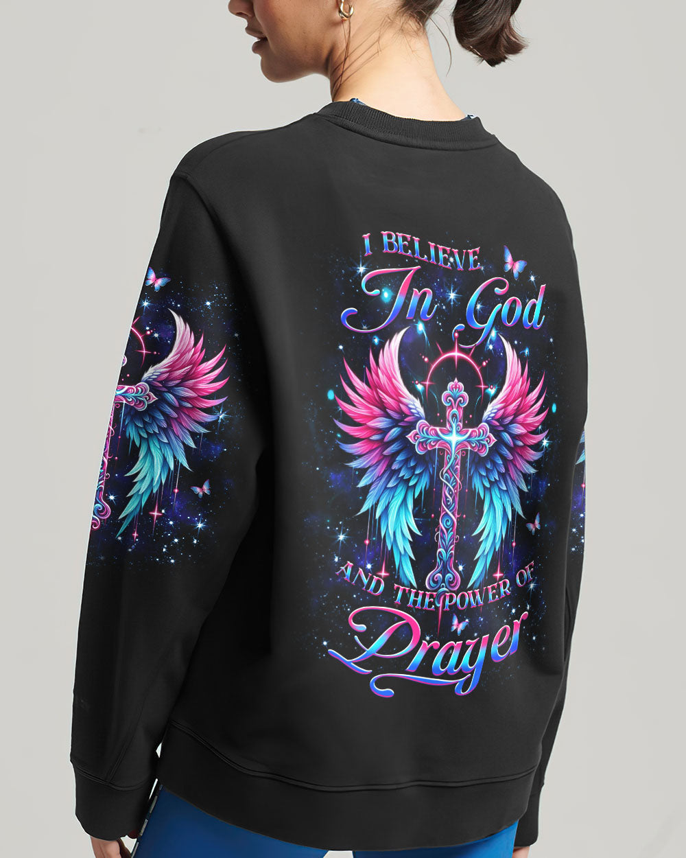 I Believe In God Women's All Over Print Shirt - Yhkd1305244, easychoo.com