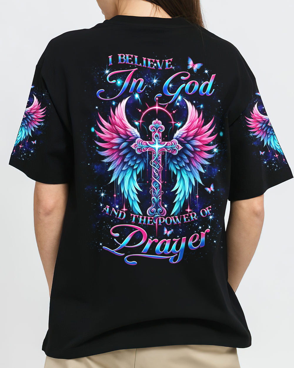 I Believe In God Women's All Over Print Shirt - Yhkd1305244, easychoo.com