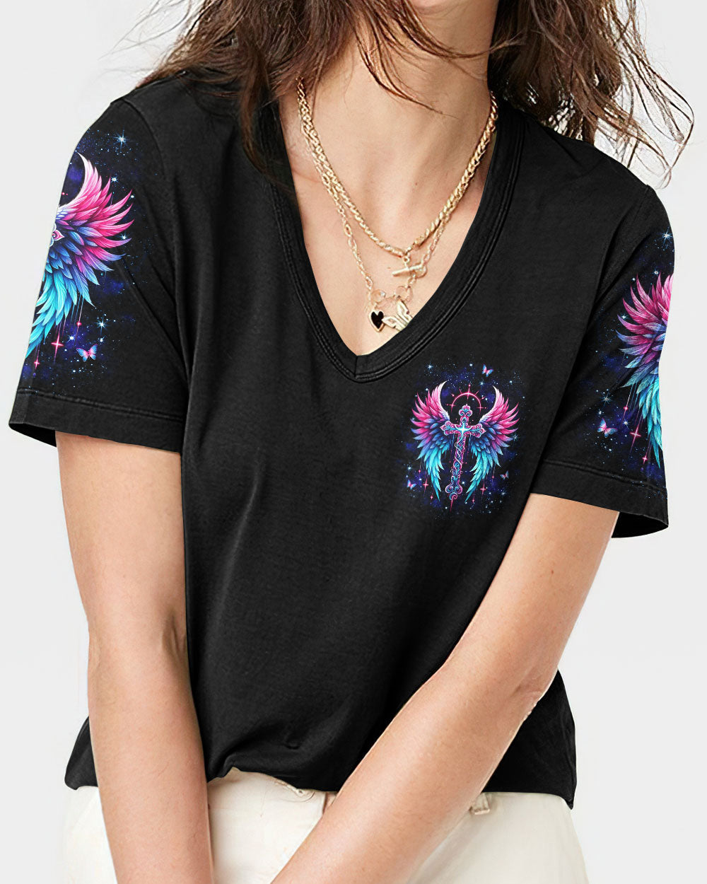 I Believe In God Women's All Over Print Shirt - Yhkd1305244, easychoo.com