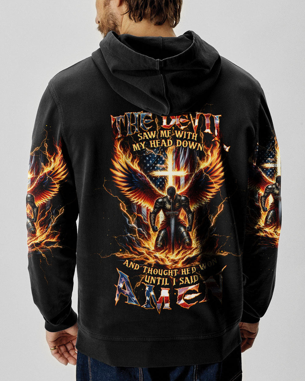 The Devil Saw Me With My Head Down Warrior Men's All Over Print Shirt - Tltw0605246, easychoo.com