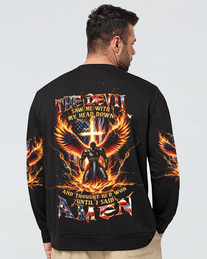 The Devil Saw Me With My Head Down Warrior Men's All Over Print Shirt - Tltw0605246, easychoo.com