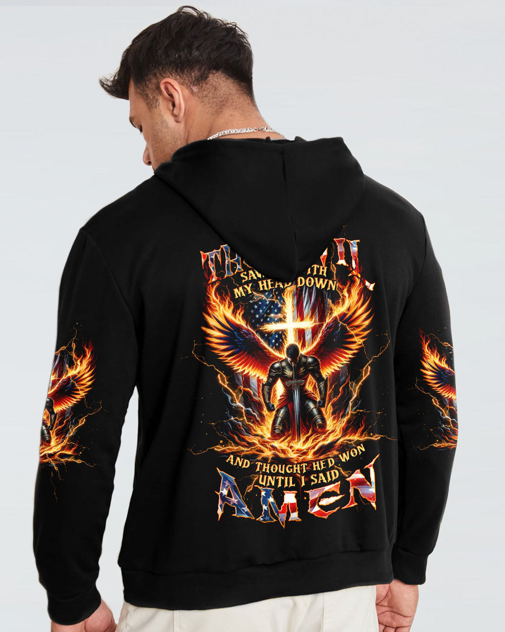 The Devil Saw Me With My Head Down Warrior Men's All Over Print Shirt - Tltw0605246, easychoo.com