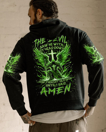 The Devil Caught Me With My Head Down Men's All Over Print Shirt - Yhln2305241, easychoo.com