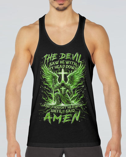 The Devil Caught Me With My Head Down Men's All Over Print Shirt - Yhln2305241, easychoo.com