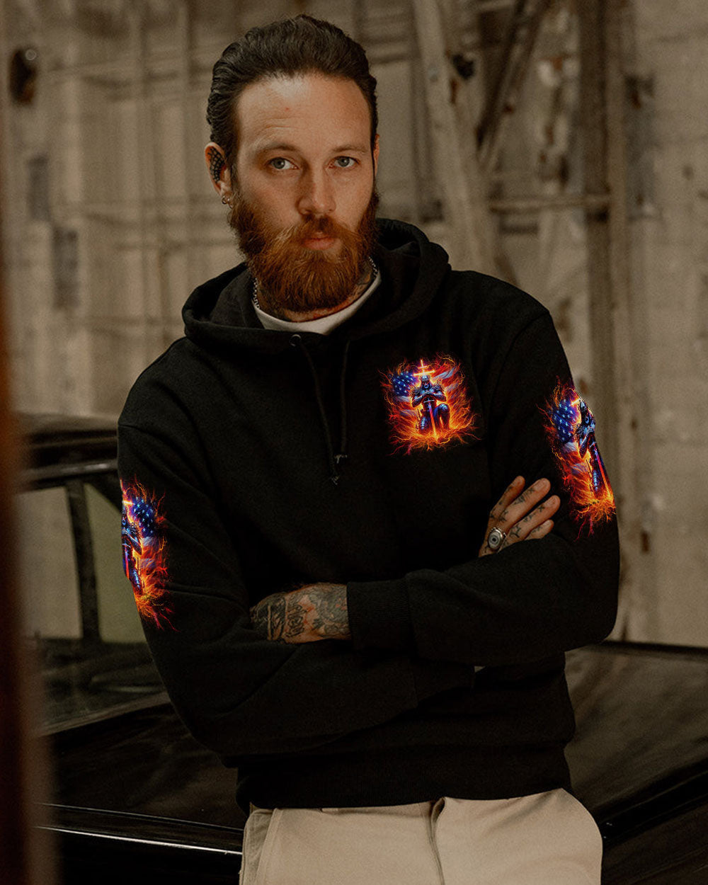 Stand For The Flag Kneel For The Cross Men's All Over Print Shirt - Yhln2005244, easychoo.com