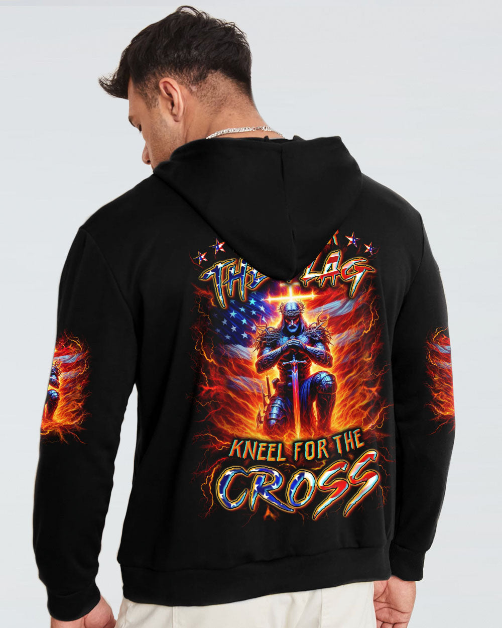 Stand For The Flag Kneel For The Cross Men's All Over Print Shirt - Yhln2005244, easychoo.com