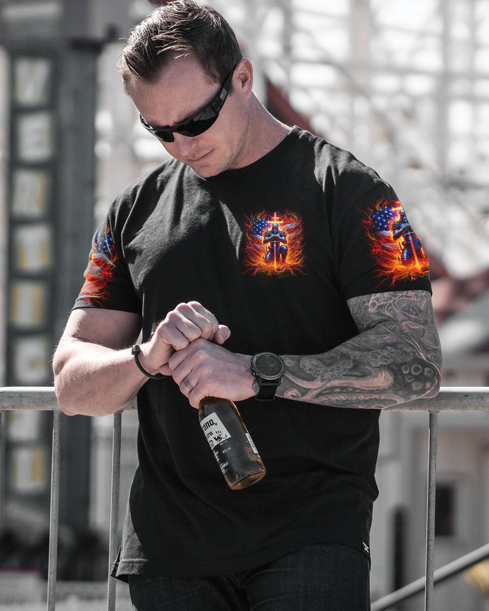 Stand For The Flag Kneel For The Cross Men's All Over Print Shirt - Yhln2005244, easychoo.com