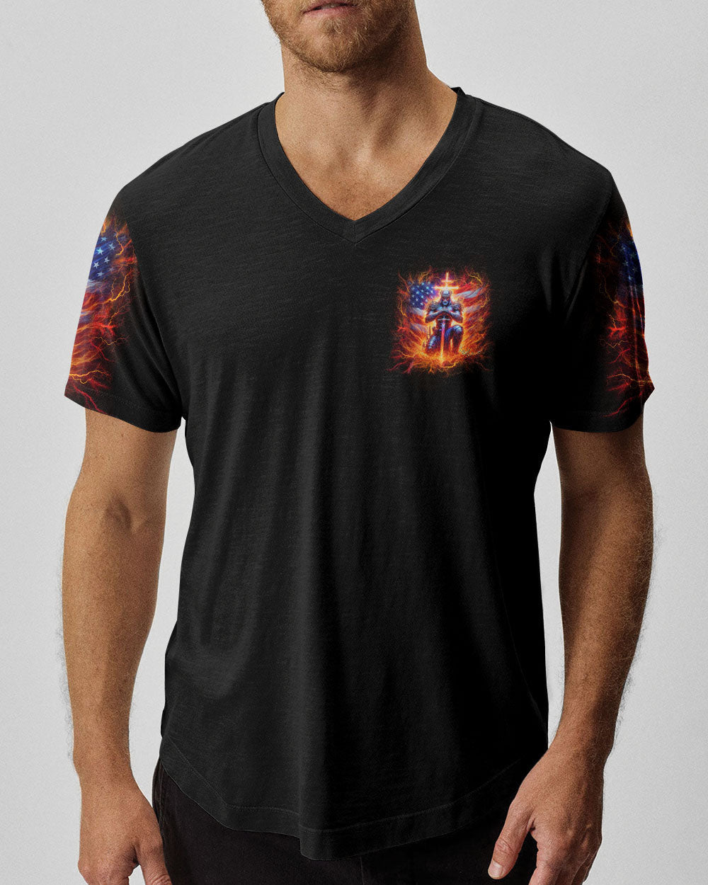 Stand For The Flag Kneel For The Cross Men's All Over Print Shirt - Yhln2005244, easychoo.com