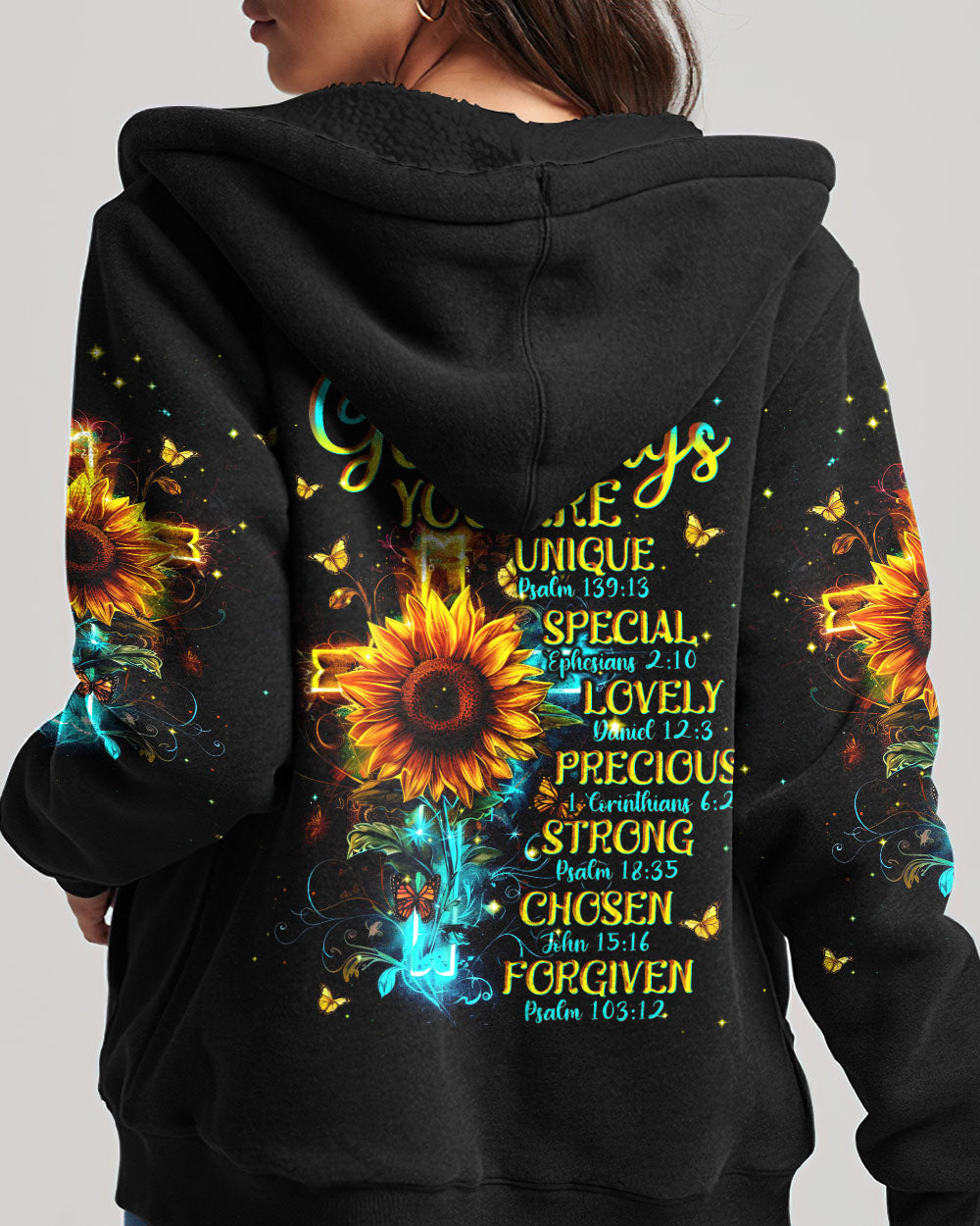 God Says You Are Sunflower Women's All Over Print Shirt - Tlnt1903243, easychoo.com