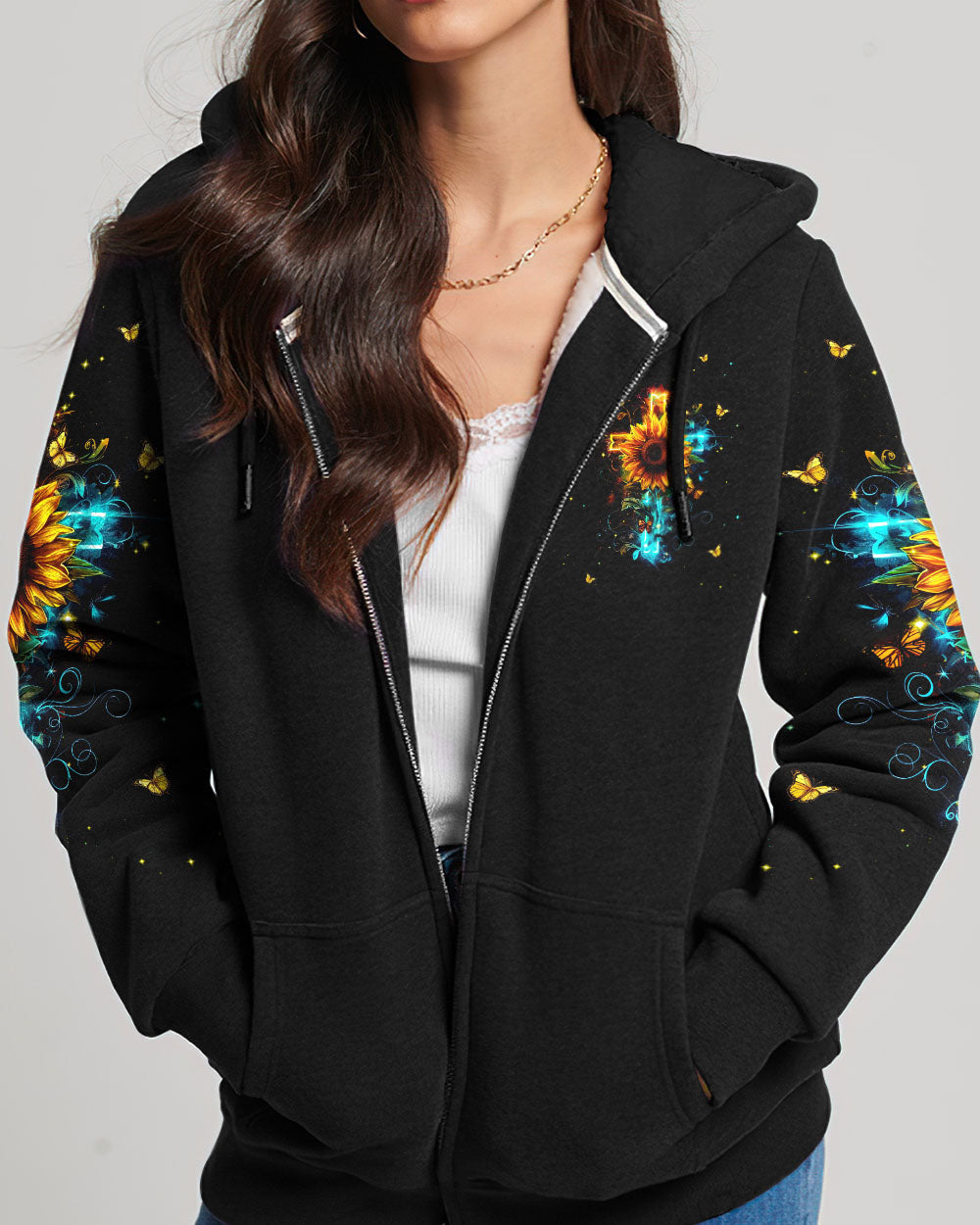 God Says You Are Sunflower Women's All Over Print Shirt - Tlnt1903243, easychoo.com