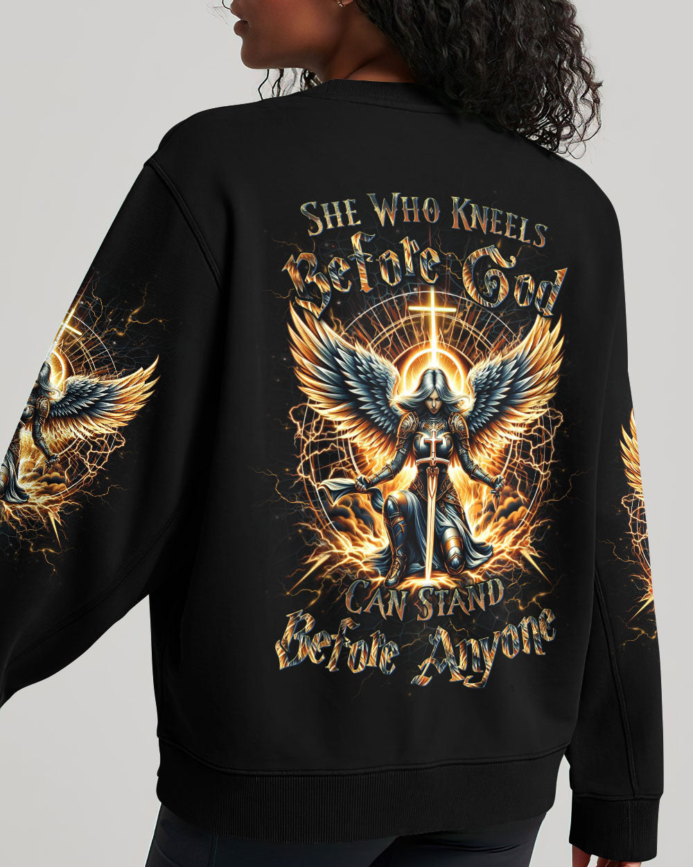 She Who Kneels Before God Women's All Over Print Shirt - Yhdu2802243, easychoo.com