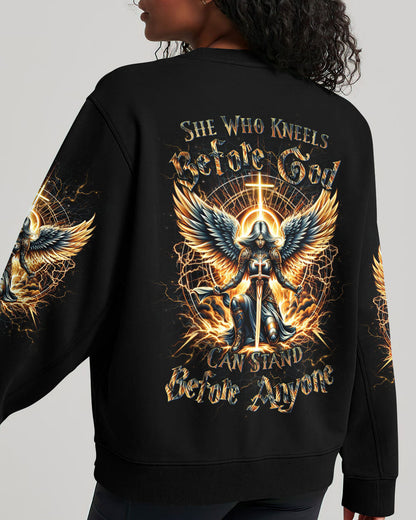 She Who Kneels Before God Women's All Over Print Shirt - Yhdu2802243, easychoo.com