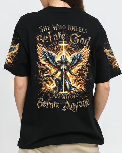 She Who Kneels Before God Women's All Over Print Shirt - Yhdu2802243, easychoo.com