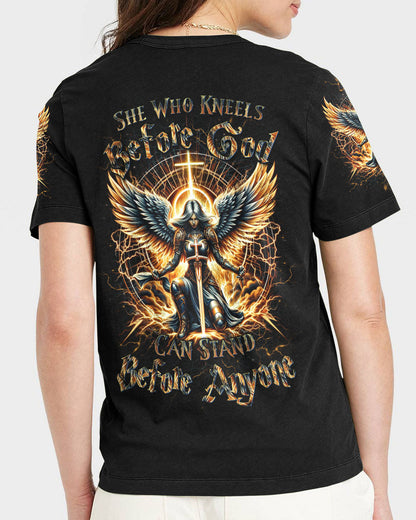 She Who Kneels Before God Women's All Over Print Shirt - Yhdu2802243, easychoo.com