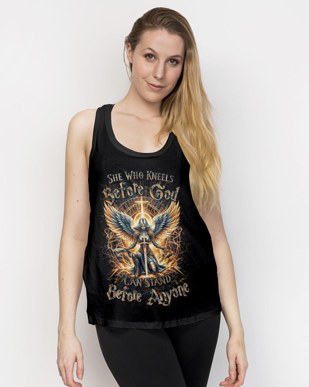 She Who Kneels Before God Women's All Over Print Shirt - Yhdu2802243, easychoo.com