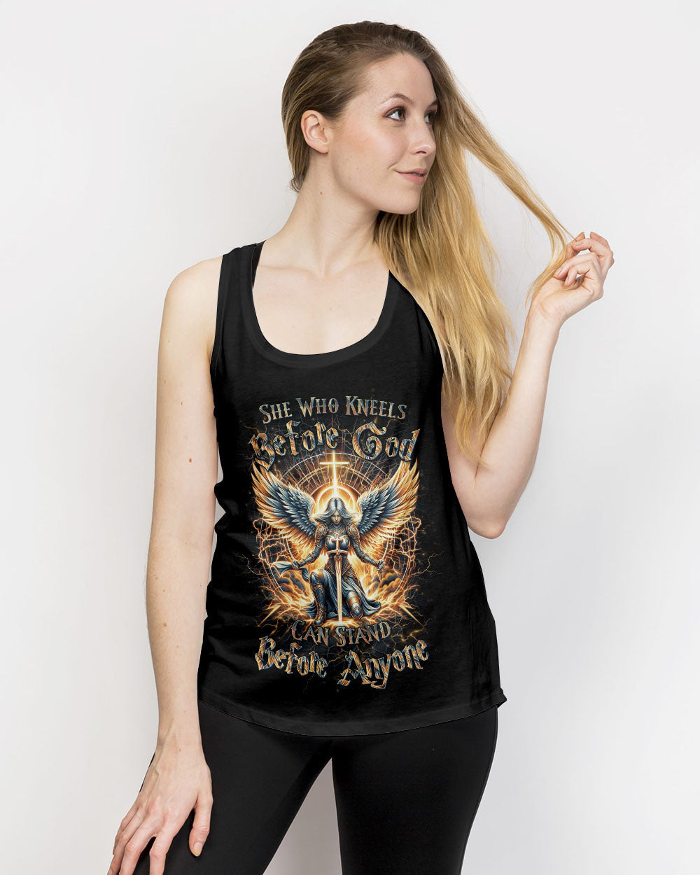 She Who Kneels Before God Women's All Over Print Shirt - Yhdu2802243, easychoo.com
