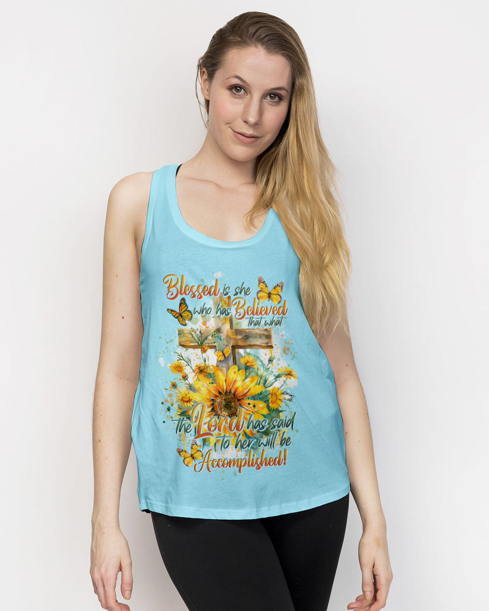 Blessed Is She Who Has Believed Women's All Over Print Shirt - Tytd0804243, easychoo.com