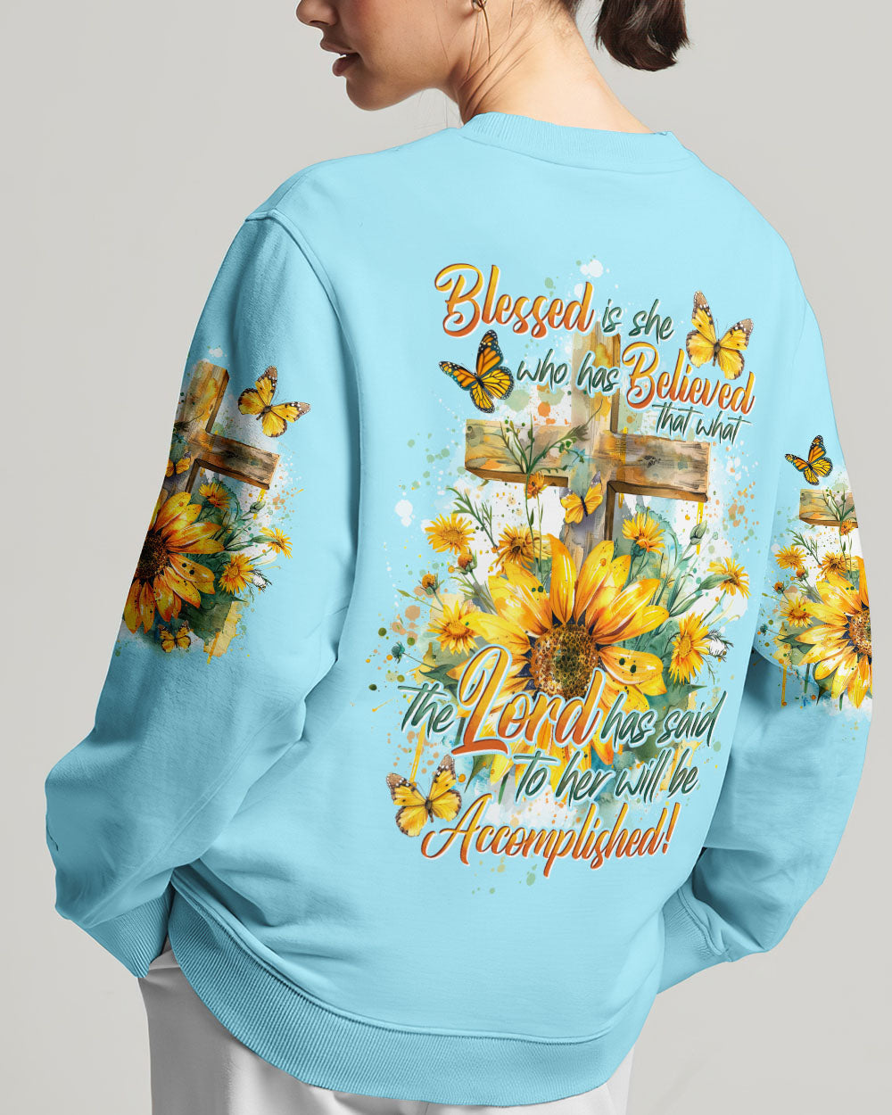 Blessed Is She Who Has Believed Women's All Over Print Shirt - Tytd0804243, easychoo.com