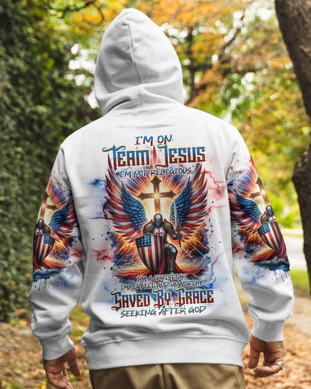 I'm On Team Jesus Warrior Men's All Over Print Shirt - Tlnt0603244, easychoo.com