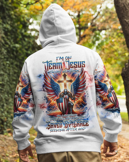 I'm On Team Jesus Warrior Men's All Over Print Shirt - Tlnt0603244, easychoo.com