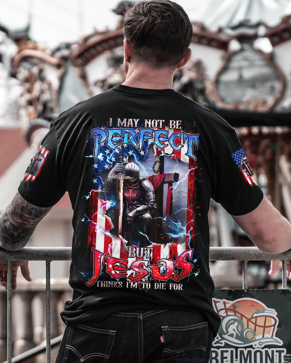 I May Not Be Perfect Warrior Men's All Over Print Shirt - Tlnz2905241, easychoo.com