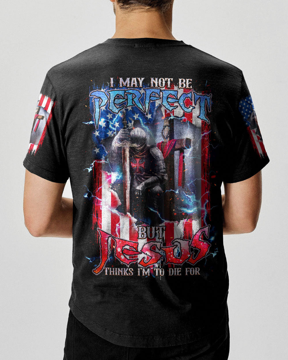 I May Not Be Perfect Warrior Men's All Over Print Shirt - Tlnz2905241, easychoo.com
