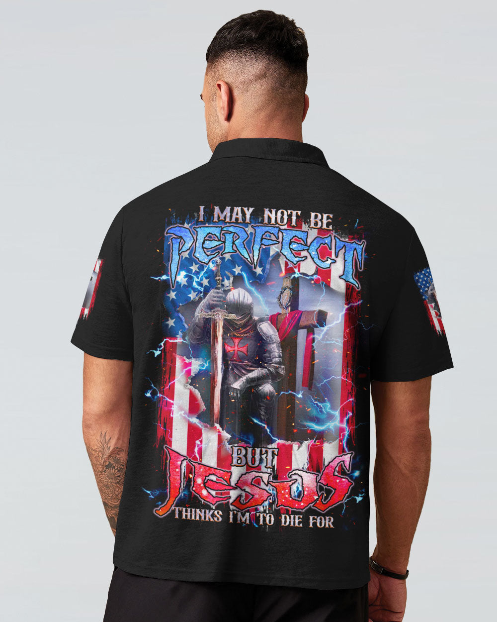 I May Not Be Perfect Warrior Men's All Over Print Shirt - Tlnz2905241, easychoo.com