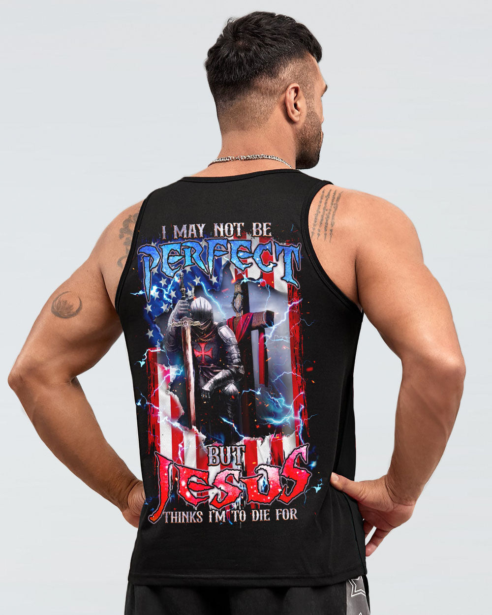 I May Not Be Perfect Warrior Men's All Over Print Shirt - Tlnz2905241, easychoo.com