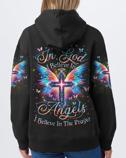I Believe In God I Believe In Angels Women's All Over Print Shirt - Yhln1901242, easychoo.com