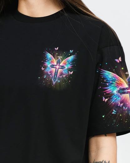 I Believe In God I Believe In Angels Women's All Over Print Shirt - Yhln1901242, easychoo.com