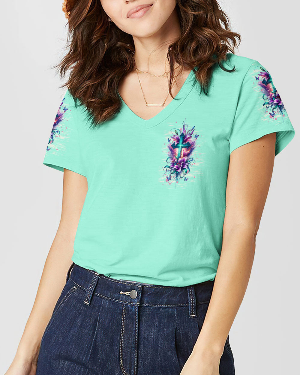 I Believe In God Women's All Over Print Shirt - Tltw2311234, easychoo.com