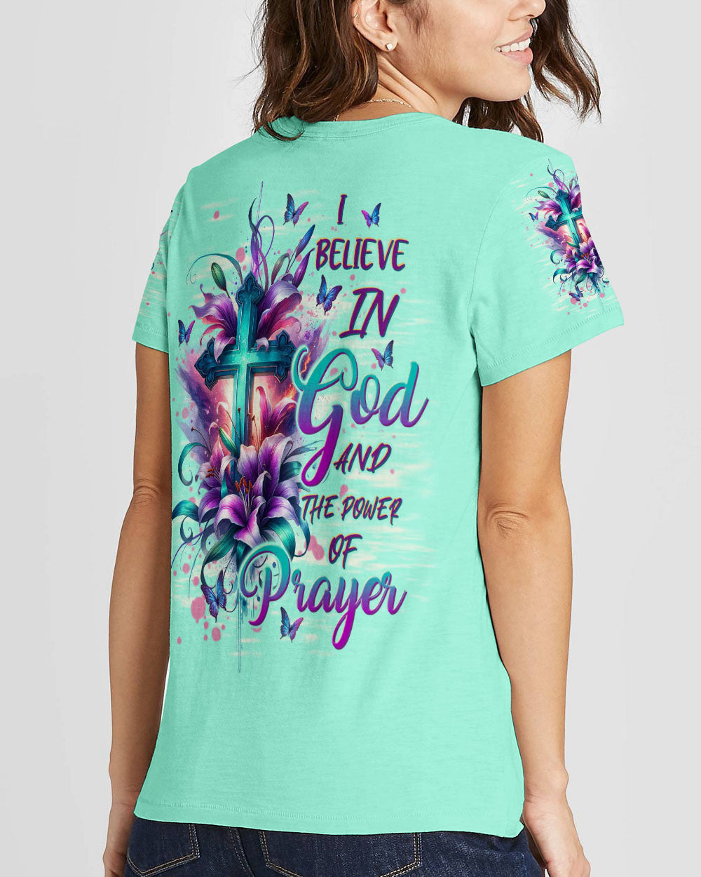 I Believe In God Women's All Over Print Shirt - Tltw2311234, easychoo.com