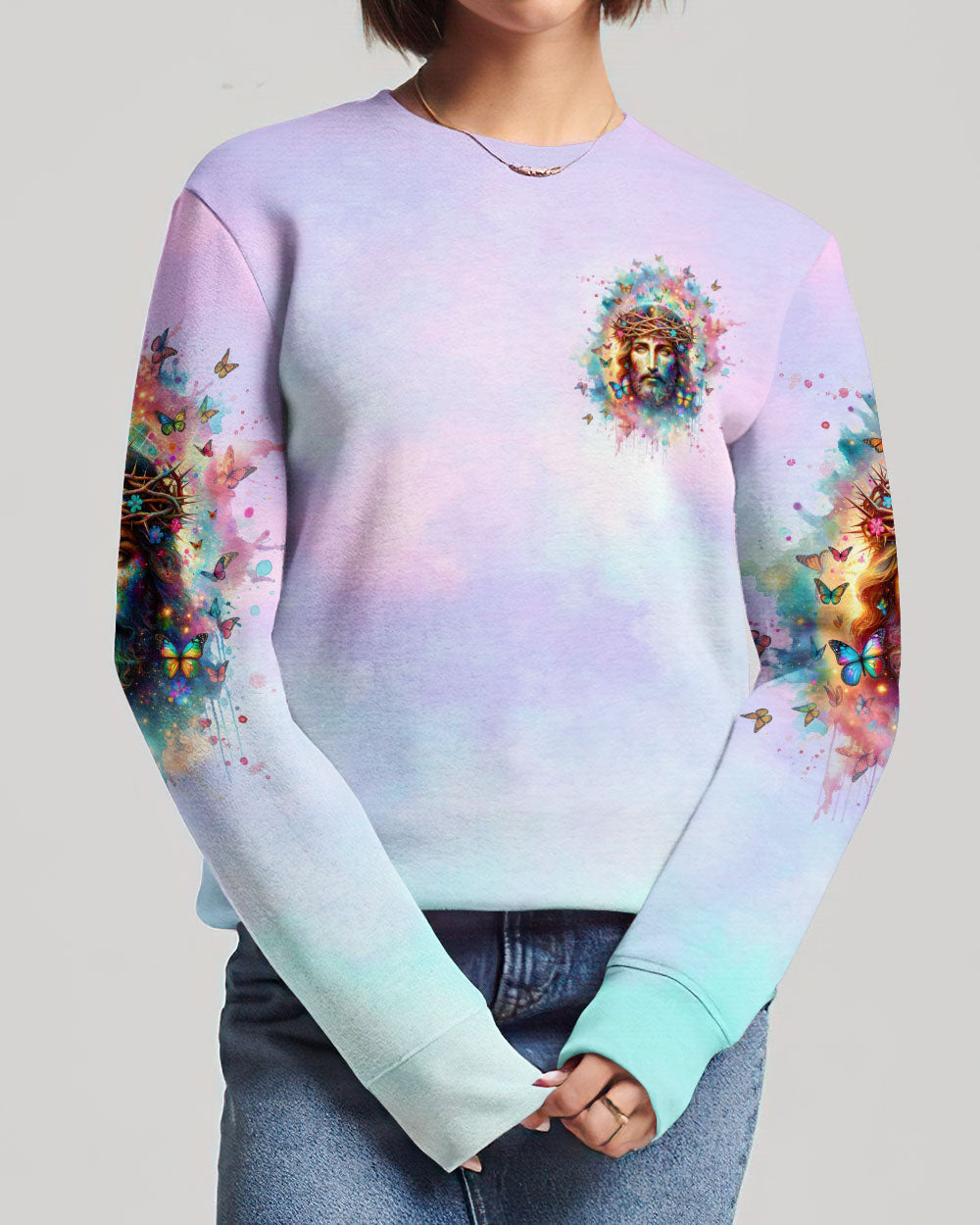 Way Maker Miracle Worker Jesus Watercolor Women's All Over Print Shirt - Tltw2711233, easychoo.com