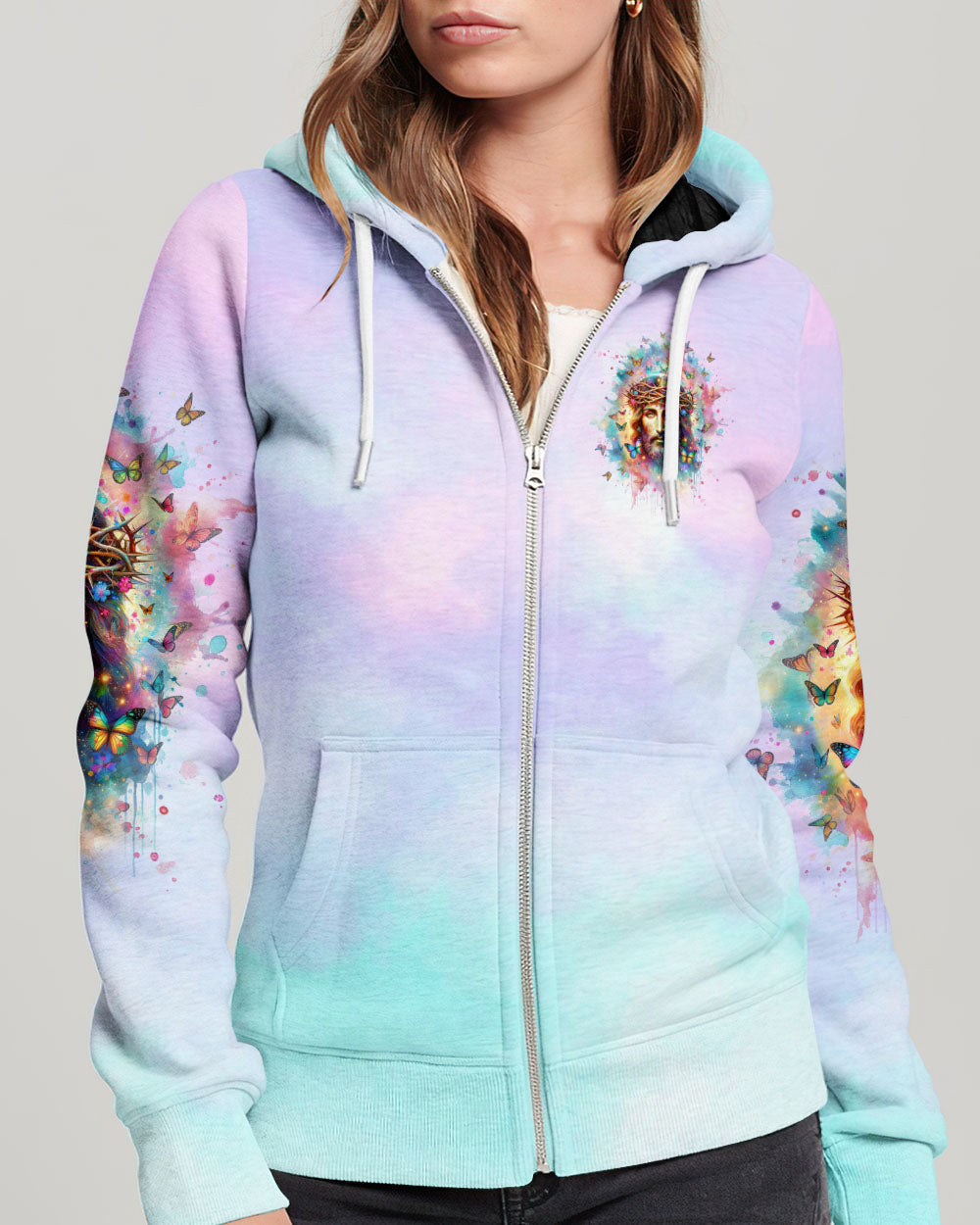 Way Maker Miracle Worker Jesus Watercolor Women's All Over Print Shirt - Tltw2711233, easychoo.com