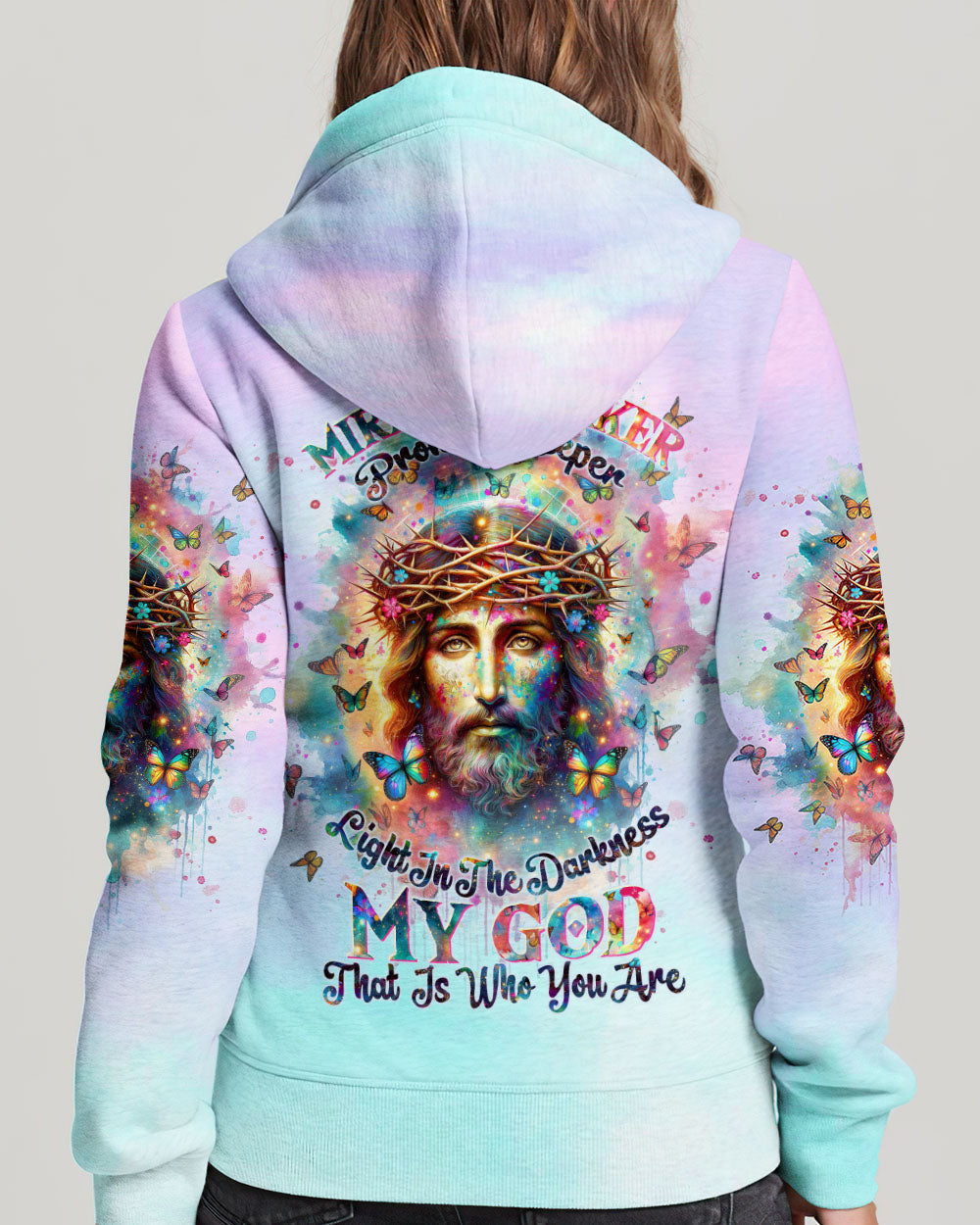 Way Maker Miracle Worker Jesus Watercolor Women's All Over Print Shirt - Tltw2711233, easychoo.com