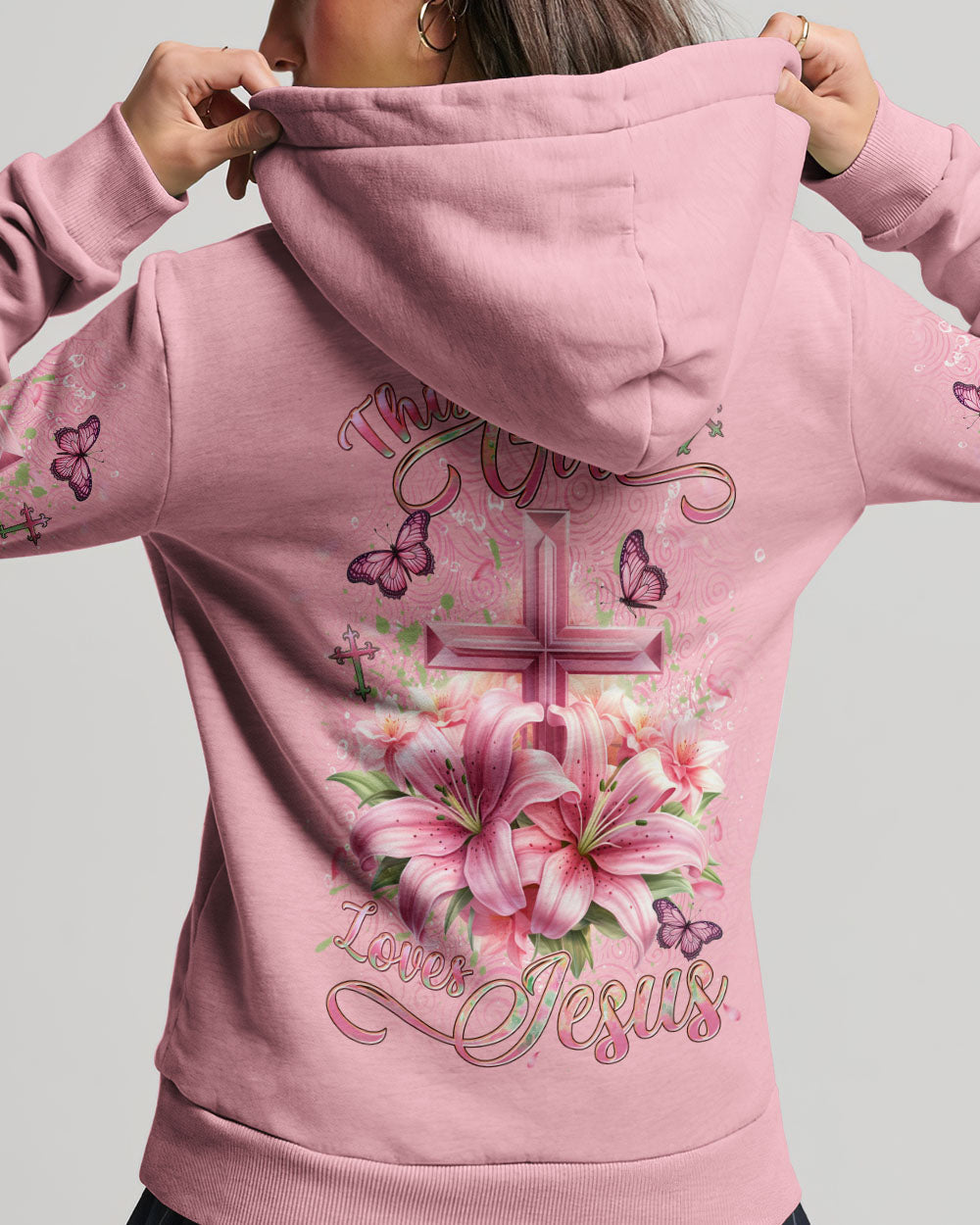 This Girl Loves Jesus Women's All Over Print Shirt - Yhdu2912233, easychoo.com