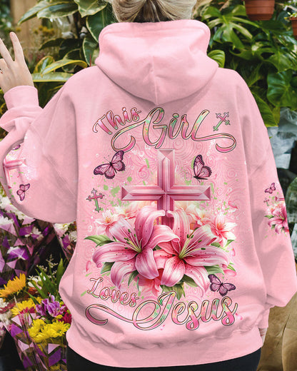 This Girl Loves Jesus Women's All Over Print Shirt - Yhdu2912233, easychoo.com