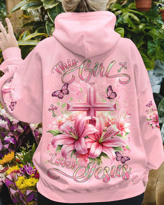 This Girl Loves Jesus Women's All Over Print Shirt - Yhdu2912233, easychoo.com