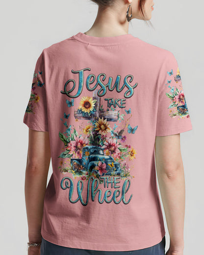 Jesus Take The Wheel Women's All Over Print Shirt - Tlnz2503243, easychoo.com