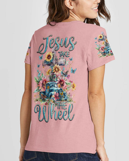 Jesus Take The Wheel Women's All Over Print Shirt - Tlnz2503243, easychoo.com